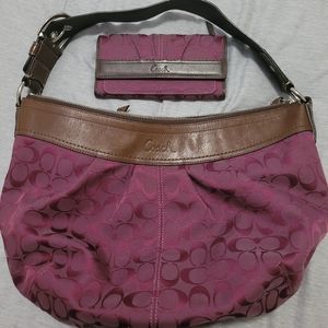 Coach bag and matching wallet